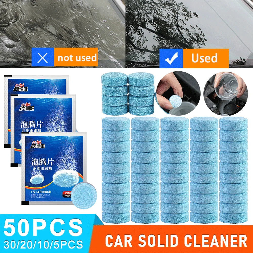 300-1PCS Solid Cleaner Car Windscreen Cleaner Auto Wiper Glass Solid Cleaning Co