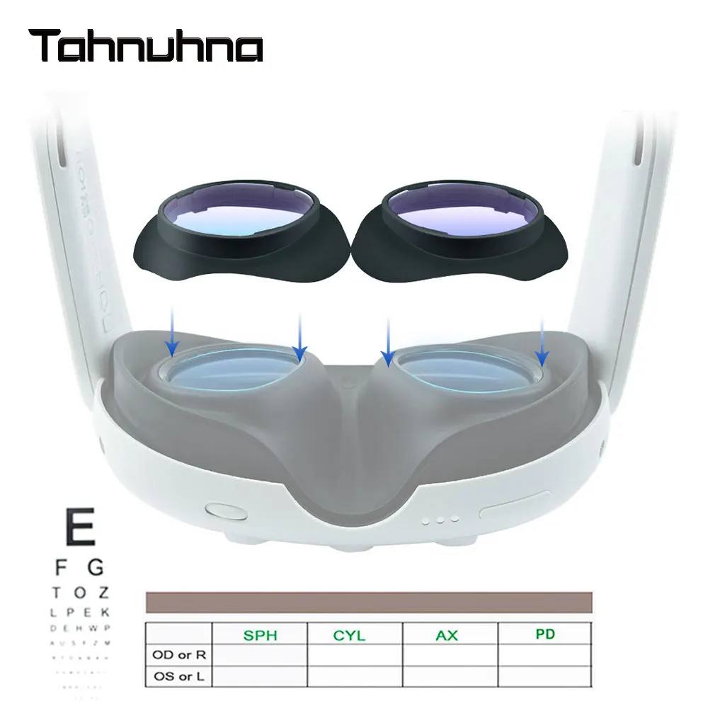 VR Prescription Lenses For Quest 3 Myopia Lens Anti-Radiation Anti-Blue Glasses