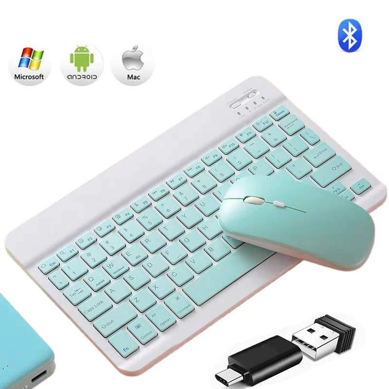 Rechargeable Bluetooth-compatible Keyboard Ultra-Slim Wireless Mouse Keyboard Se