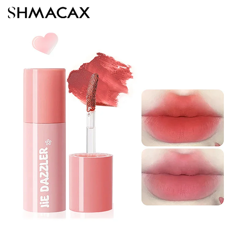 Lip Gloss Matte Velvet Lip Mud Nude Matte Chocolate Lipstick Red Lip Tint Korean