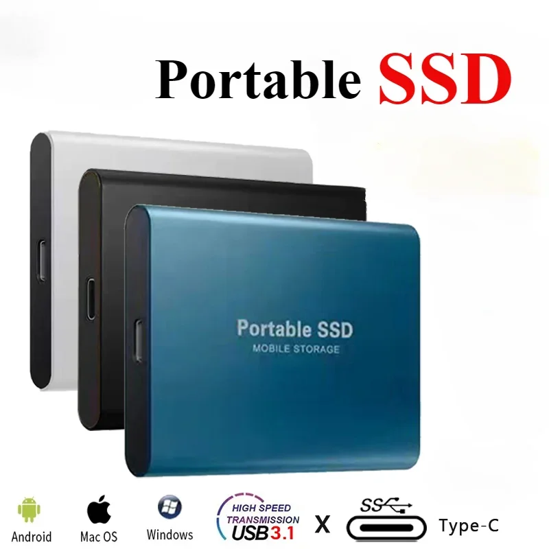 Original Mini 1TB SSD External Hard Disk Type-C/USB 3.1 High-speed 2TB Solid Sta