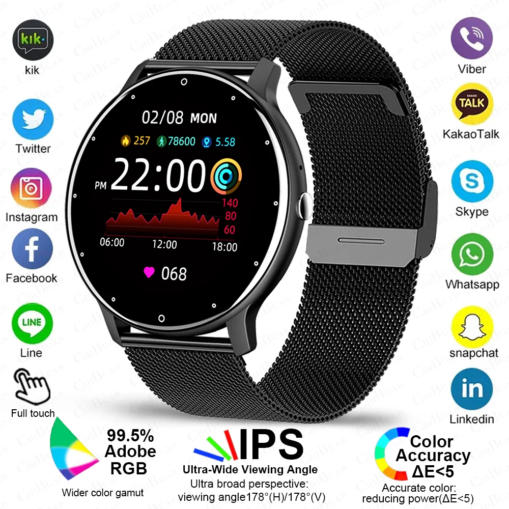 2024 New Bluetooth Call Bracelet Sports Fitness Voice Assistant Women Smartwatch