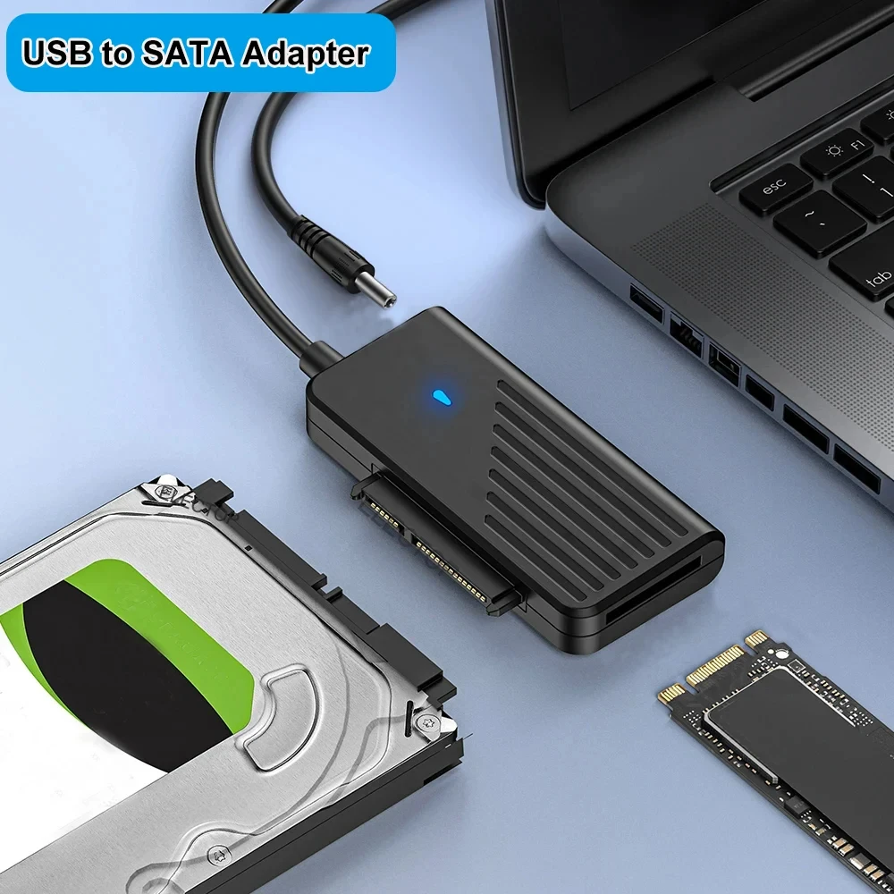 SATA to USB3.0 Adapter 5Gbps 2.5/3.5 Inch USB to SATA Adapter SSD Hard Disk Adap