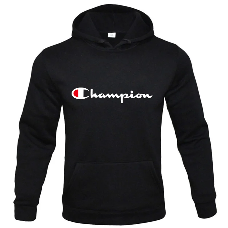 Autumn Winter Men Fleece Warm Mens Sweatshirt Casual Solid Color Streetwear Pull