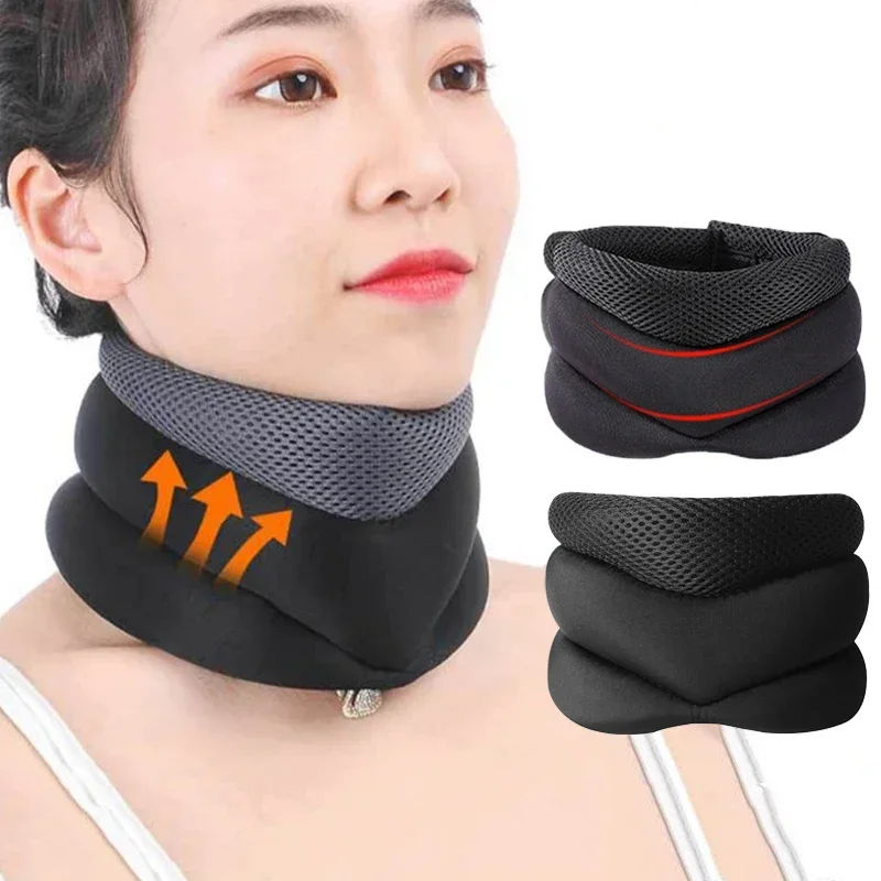 Neck Support Cervical Brace Adjustable Cervical Collar Soft Durable Foam for Rel