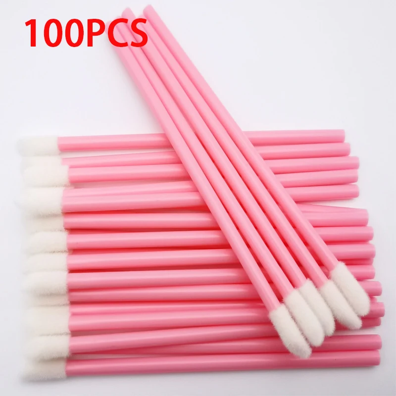 100Pcs Disposable Lip Brush Eyelash Makeups Brushes Lash Extension Mascara Appli