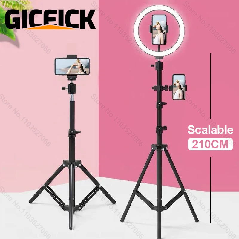 Heavy Tripod Scalable Phone Holder Camera Stand For iPhone Samsung Xiaomi Tiktok
