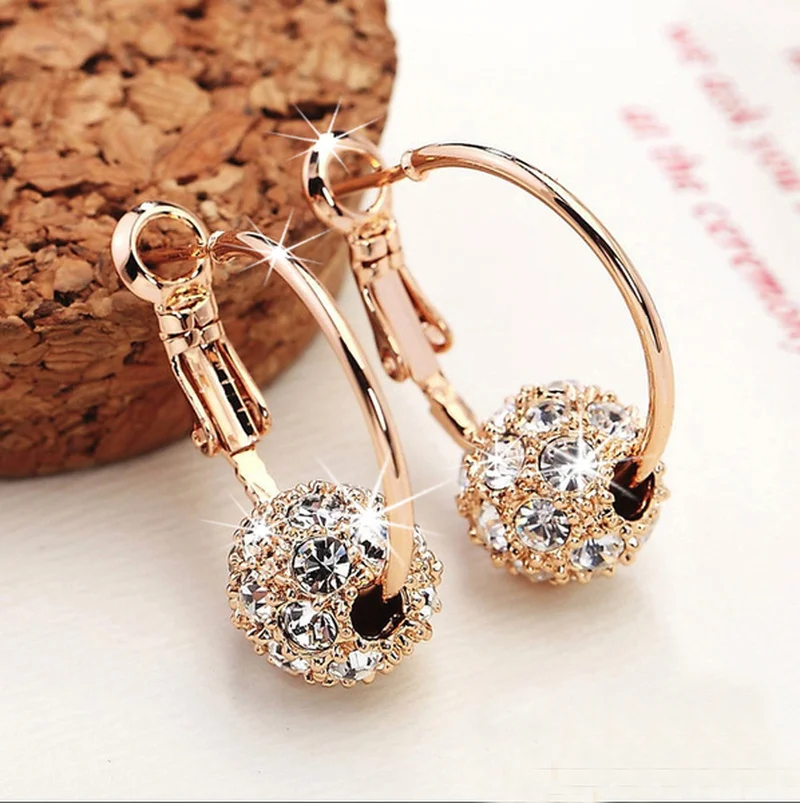 Fashion Trend Earrings Zircon Pendant Earrings Shiny Earrings for Women's Weddin