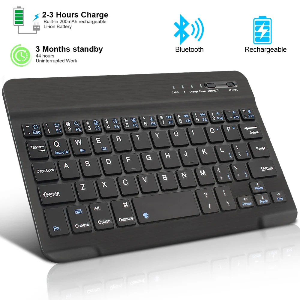 Bluetooth Wireless Keyboard Mini Keyboard For Laptop Tablet Phone Ipad Rechargea
