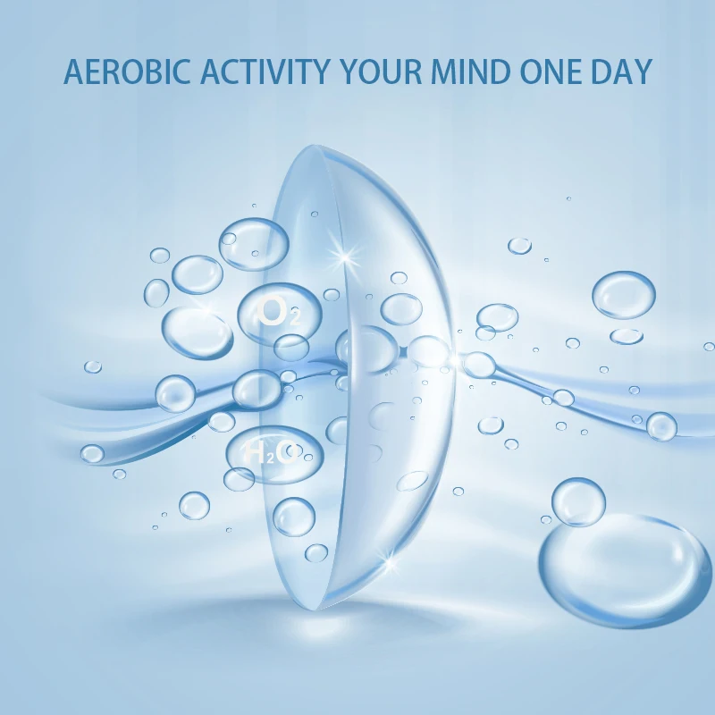 Diopter Contact Lenses For Shortsighted Annually Myopia Power Prescription Eye L