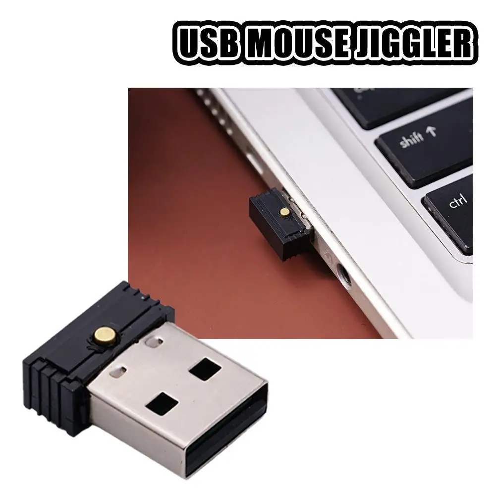 1Pcs USB Undetectable Automatic Computer Mouse Mover Jiggler, Keeps Computer Awa