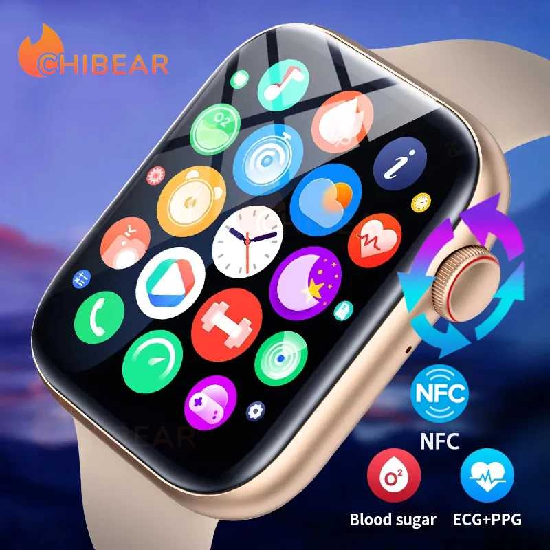 For Xiaomi Huawei ECG+PPG 1.81 inch Bluetooth Call Smartwatch Men Support 120 Sp