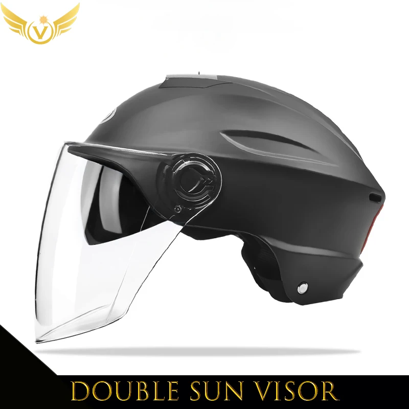 V Electric Scooter Helmet Summer Vespa Chopper Motorcycle Helmets Safety Waterfa