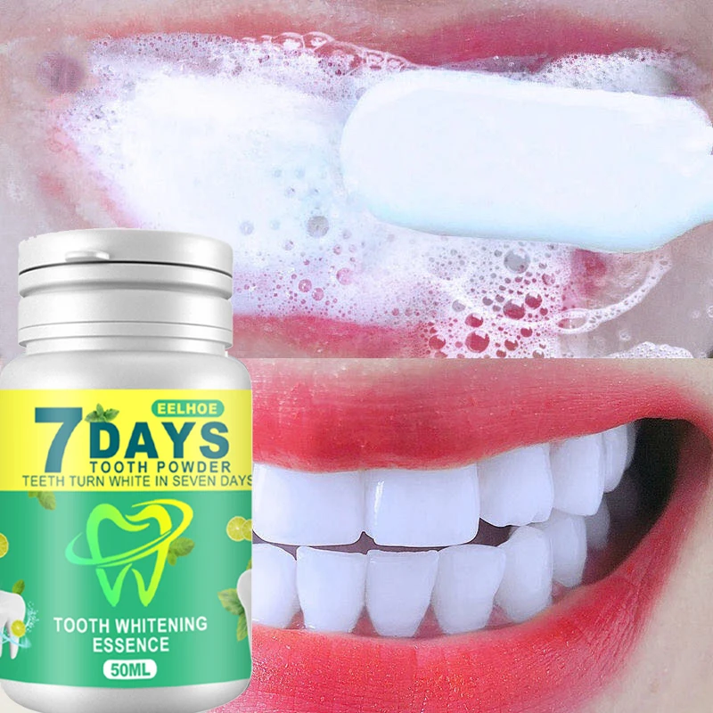50ml Teeth Whitening Powder Toothpaste Remove Plaque Stains Cleaning Oral Hygien