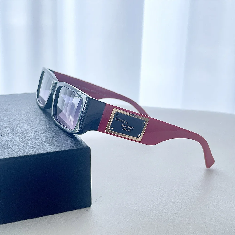 2024 s Woman Vintage Black Mirror Sun Glasses Fashion Female Eyewear UV400 Glass