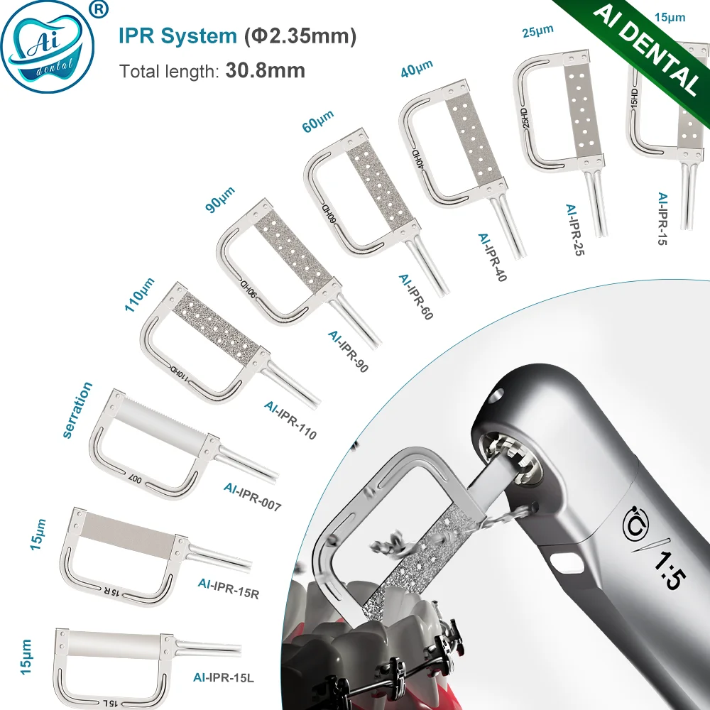 Dental Orthodontic Handpiece Saw Blades for 4:1 Reduction Interproximal Strippin