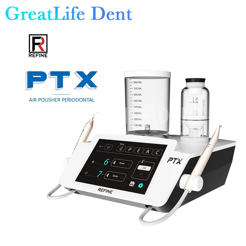 GreatLife Dent Refine PTX Dental LCD Touch Combines Ultrasound and Air Polishing