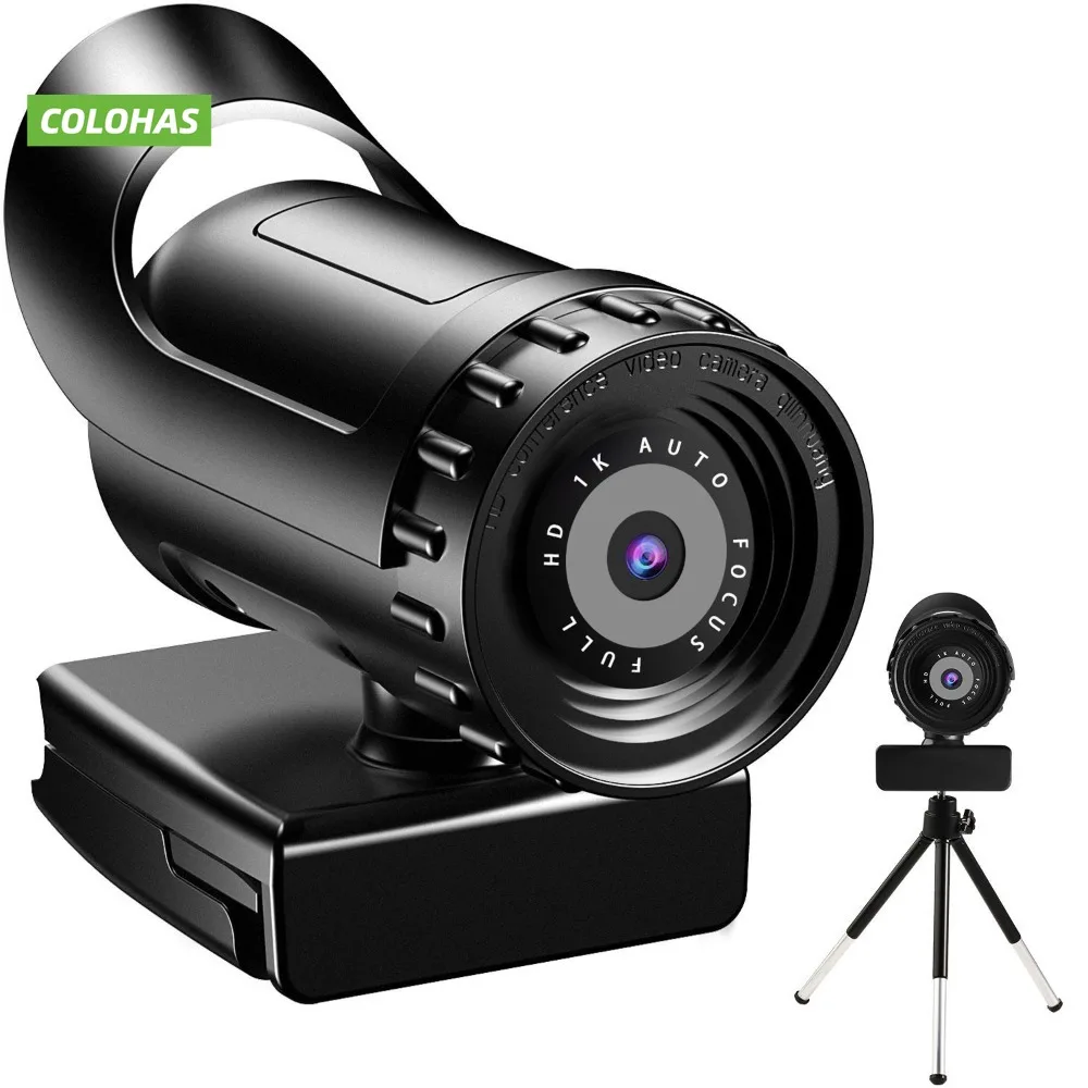Webcam 4K 2K Auto Focus PC Web Cam Full HD 1080P Wide Angle Beauty Camera with M