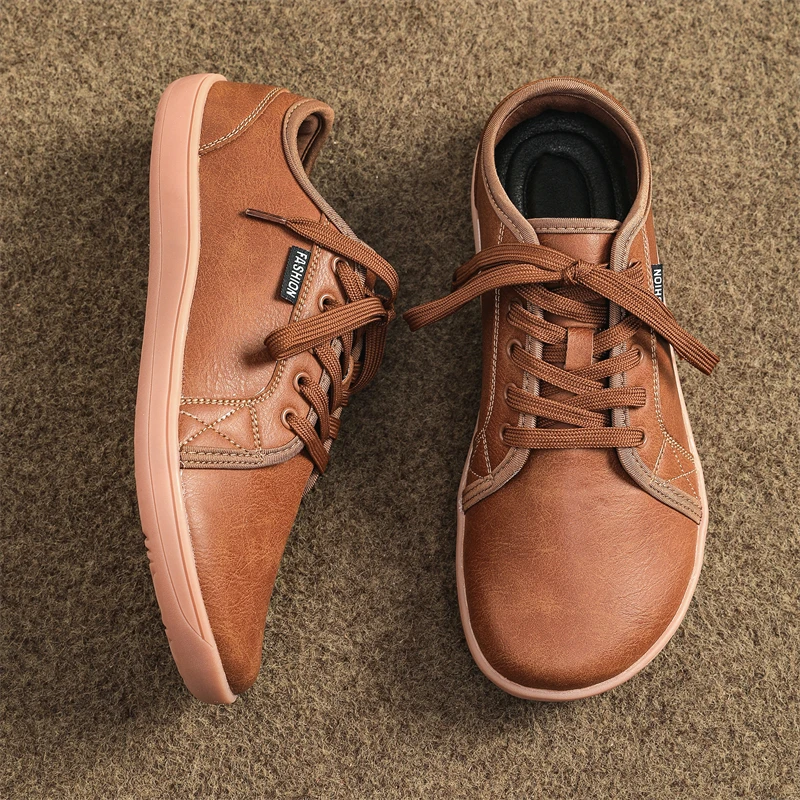 Wide-Toe-Box Barefoot Shoes for Men Minimalist Breathable Comfortable Trail Walk