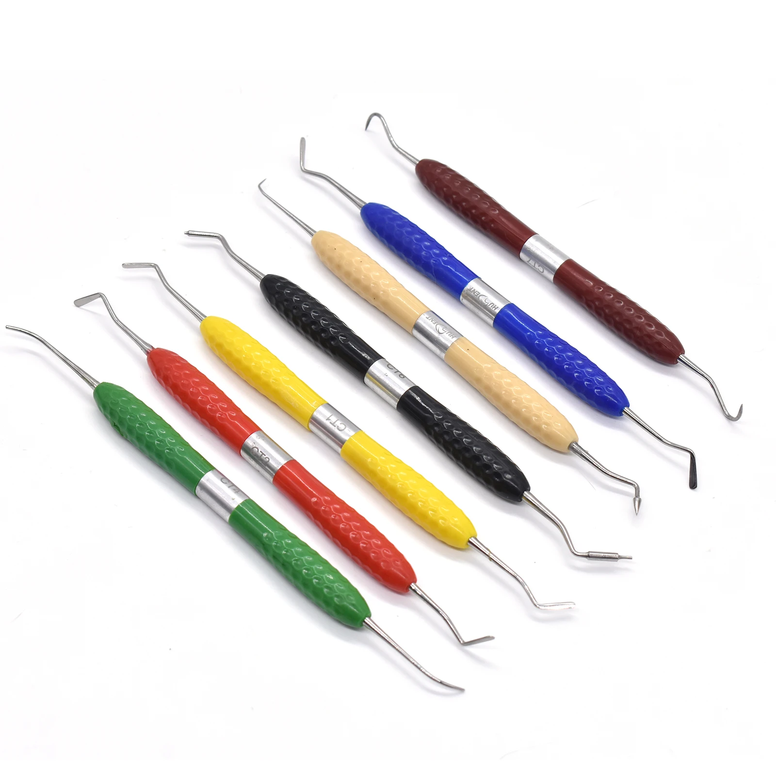 Dental resin filler Aesthetic restoration kit knife Silicone Handle Composite fi