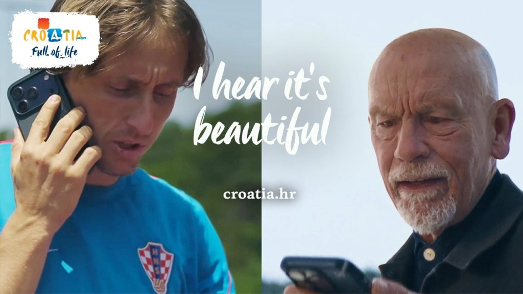 Luka Modrić i John Malkovich u nastavku spota Croatia - I Hear It's Beautiful, Morske orgulje u Zadru
