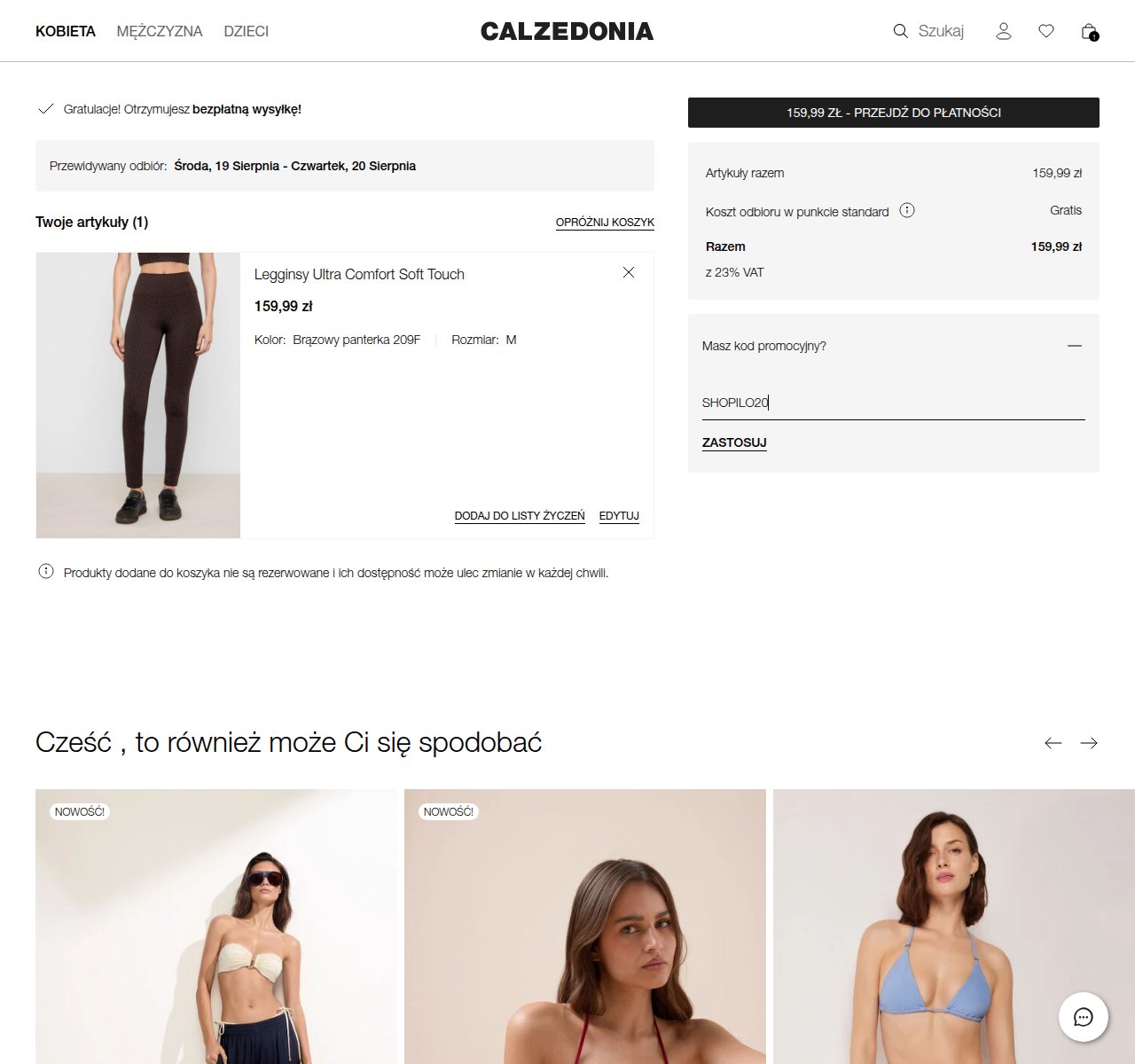 Gdzie wpisać kod rabatowy na stronie Calzedonia