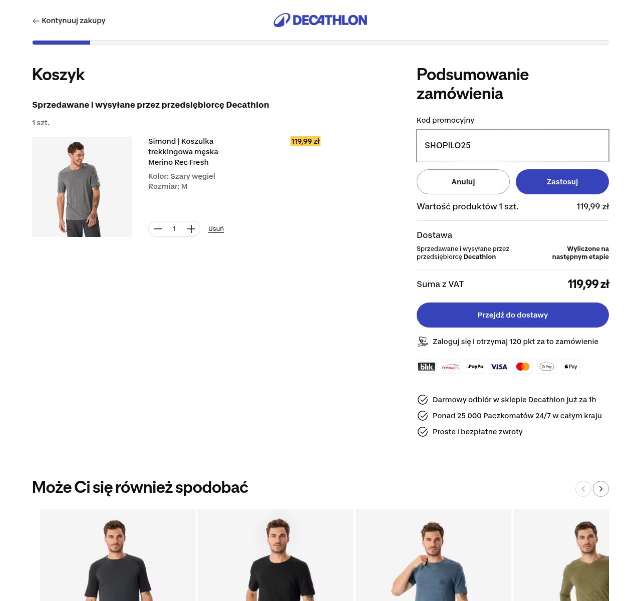 Gdzie wpisać kod rabatowy na stronie Decathlon