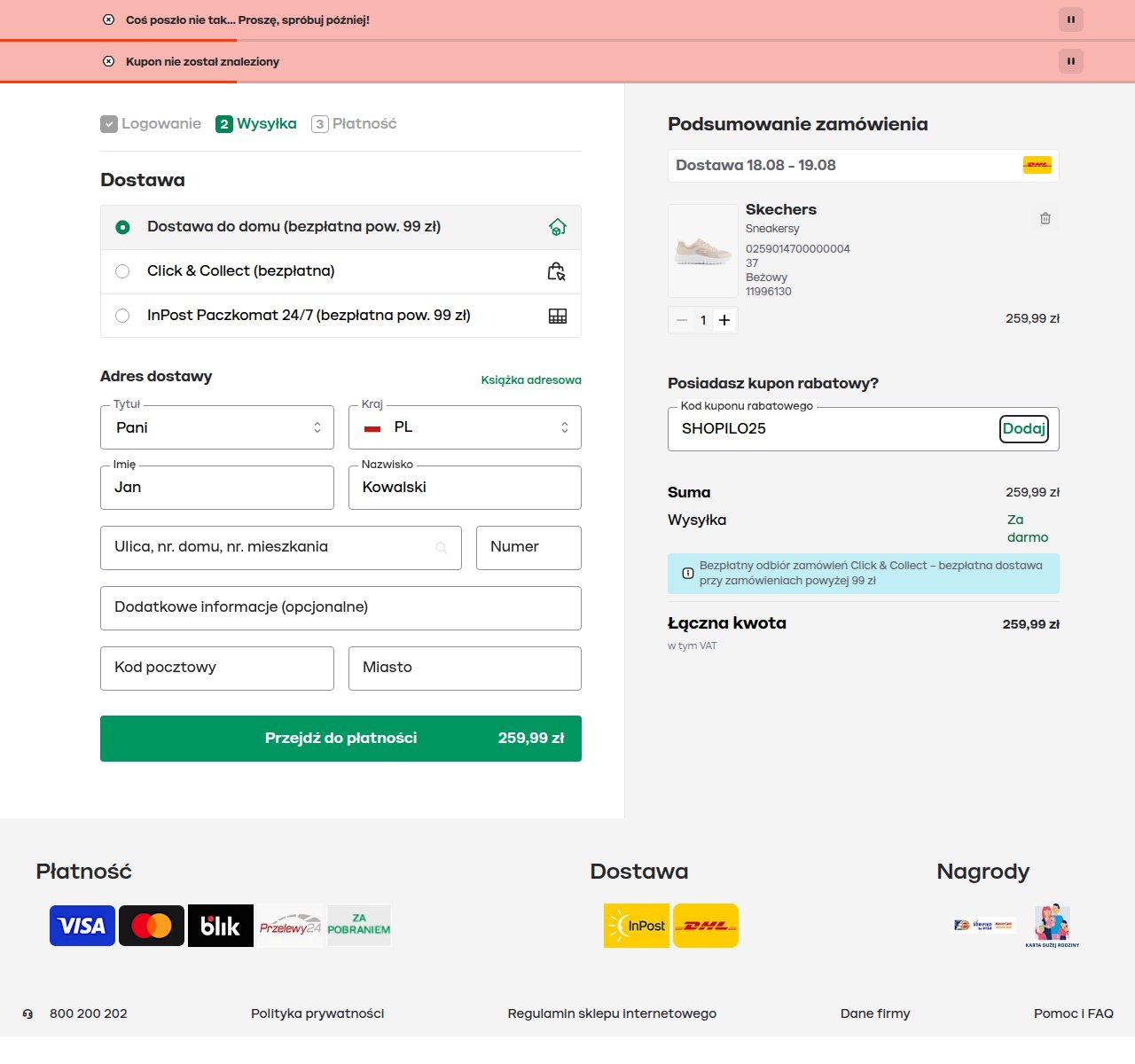 Gdzie wpisać kod rabatowy na stronie Deichmann
