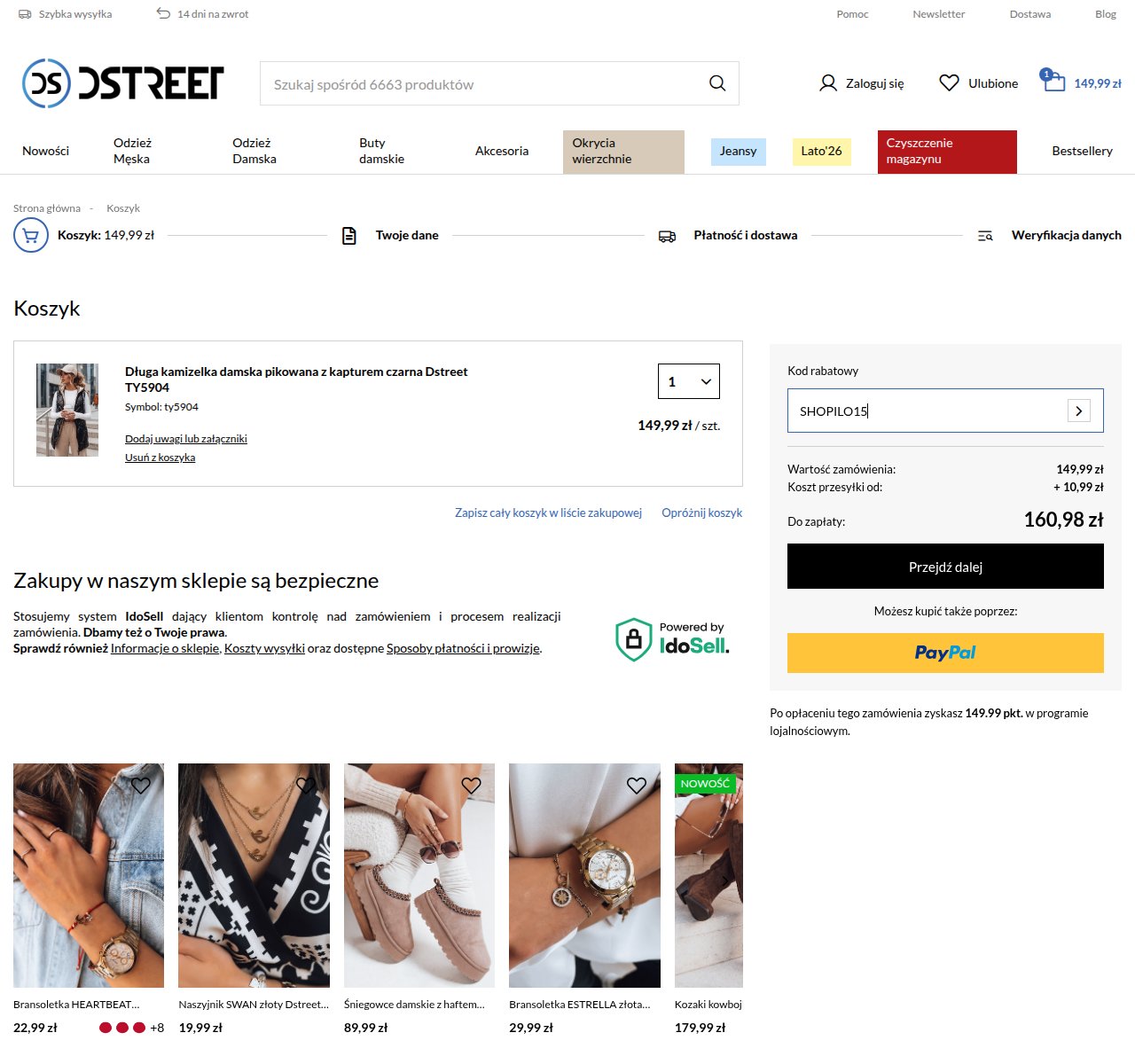 Gdzie wpisać kod rabatowy na stronie Dstreet.pl