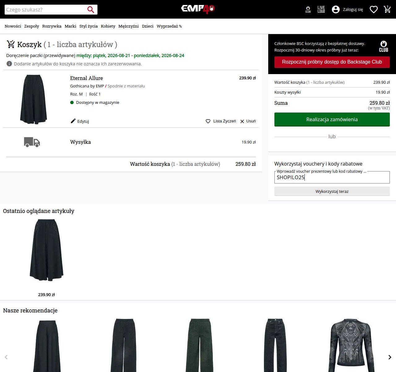Gdzie wpisać kod rabatowy na stronie EMP