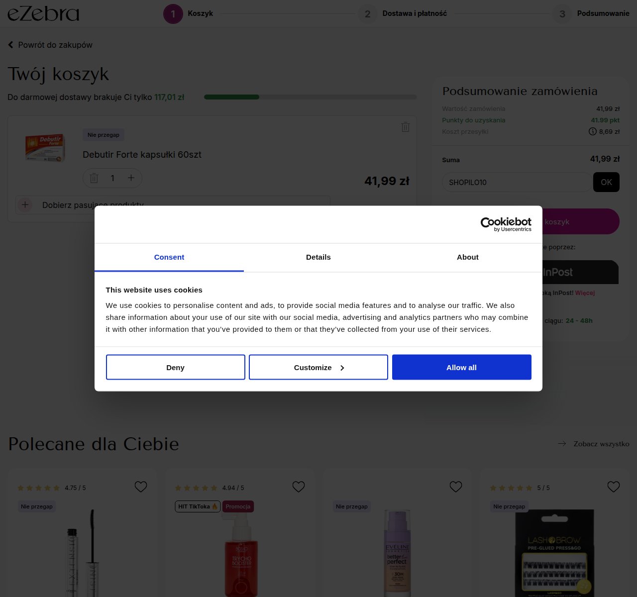Gdzie wpisać kod rabatowy na stronie eZebra