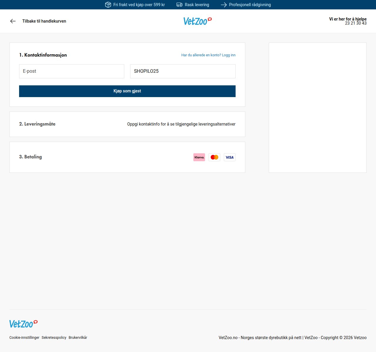 Where to enter the discount code on the VetZoo website