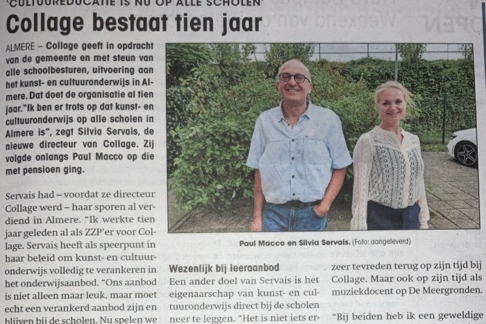 Collage bestaat tien jaar