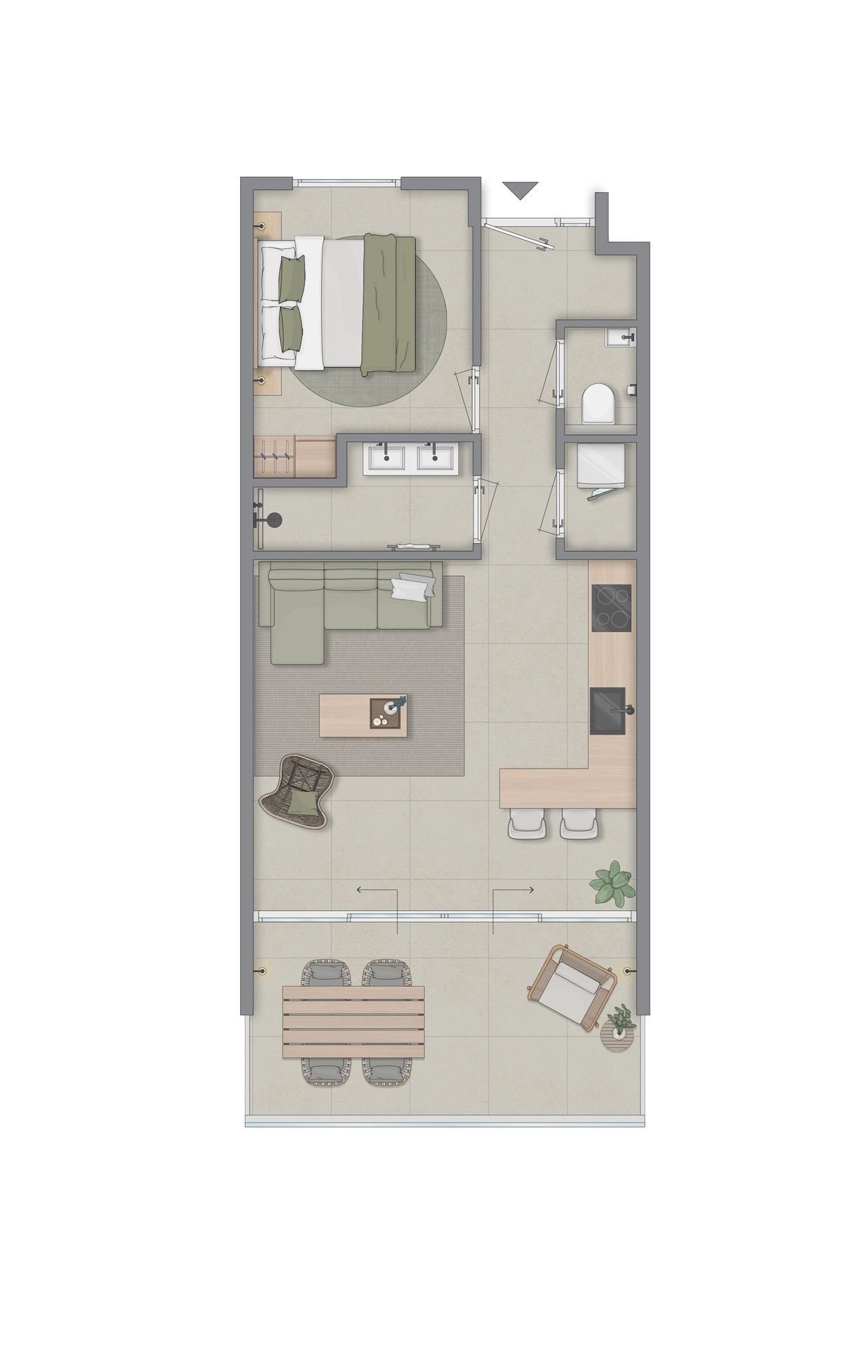 Apartment in Mambo Beach