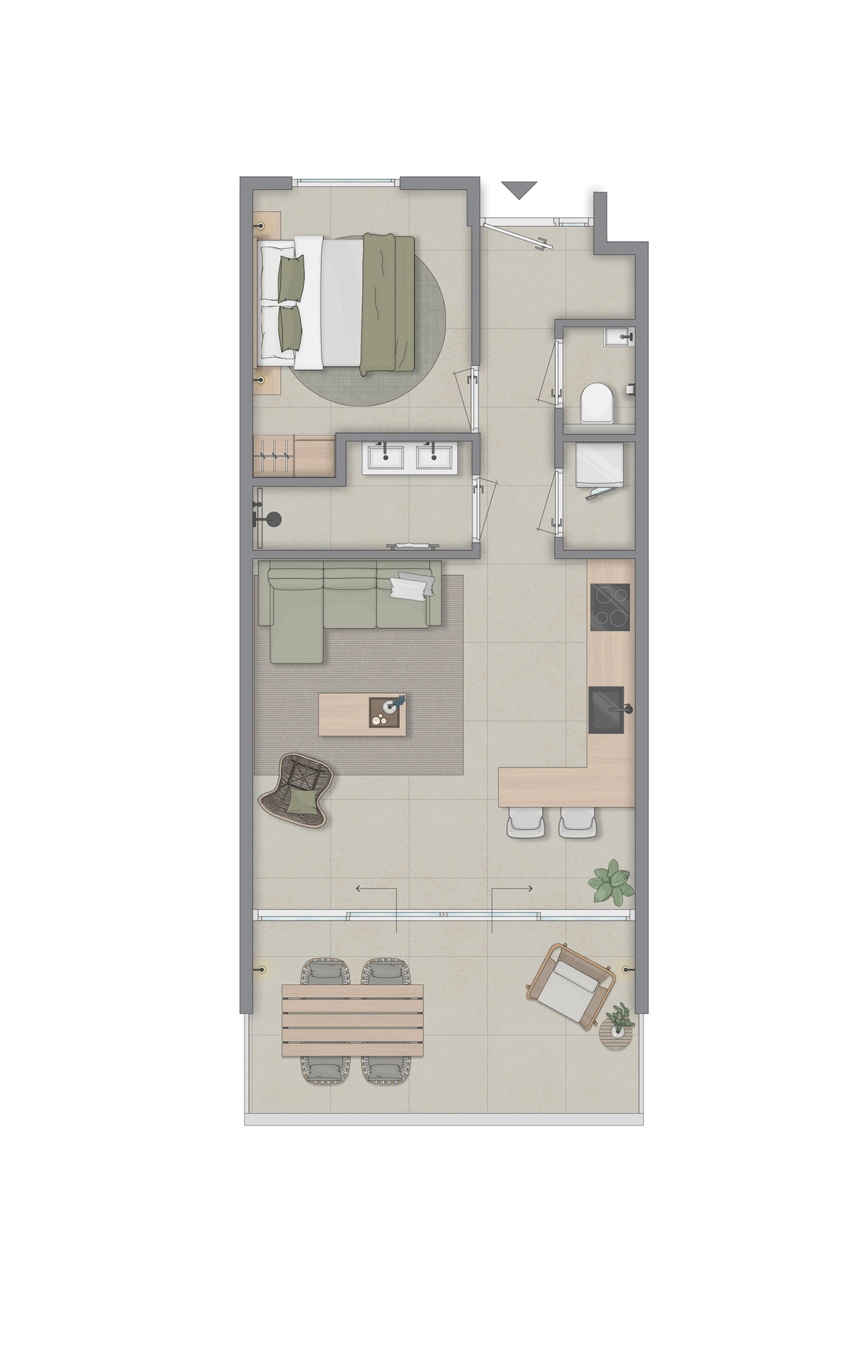 Apartment in Mambo Beach