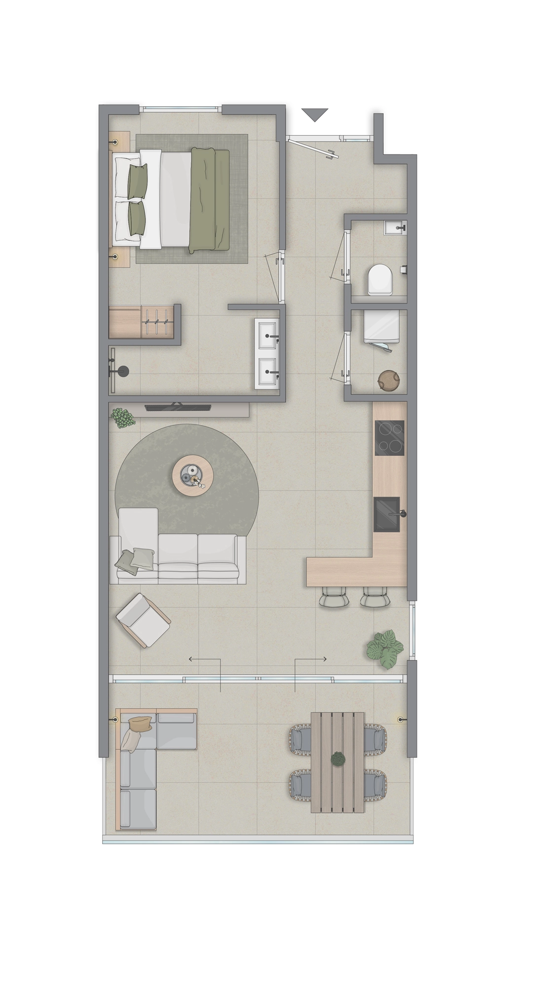 Apartment in Mambo Beach