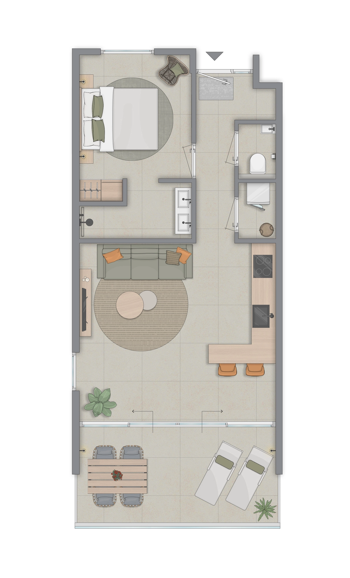 Apartment in Mambo Beach
