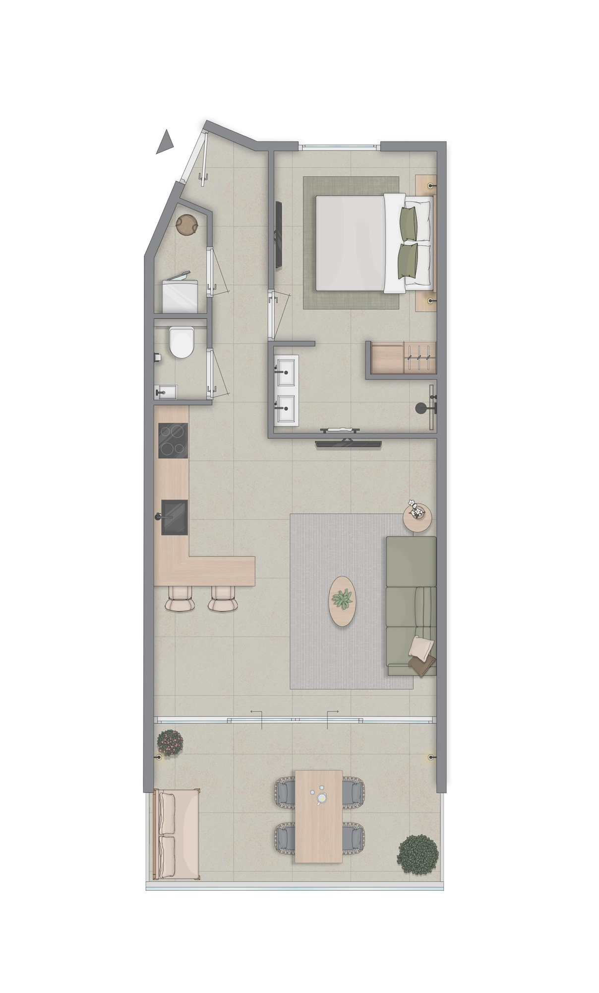Apartment in Mambo Beach