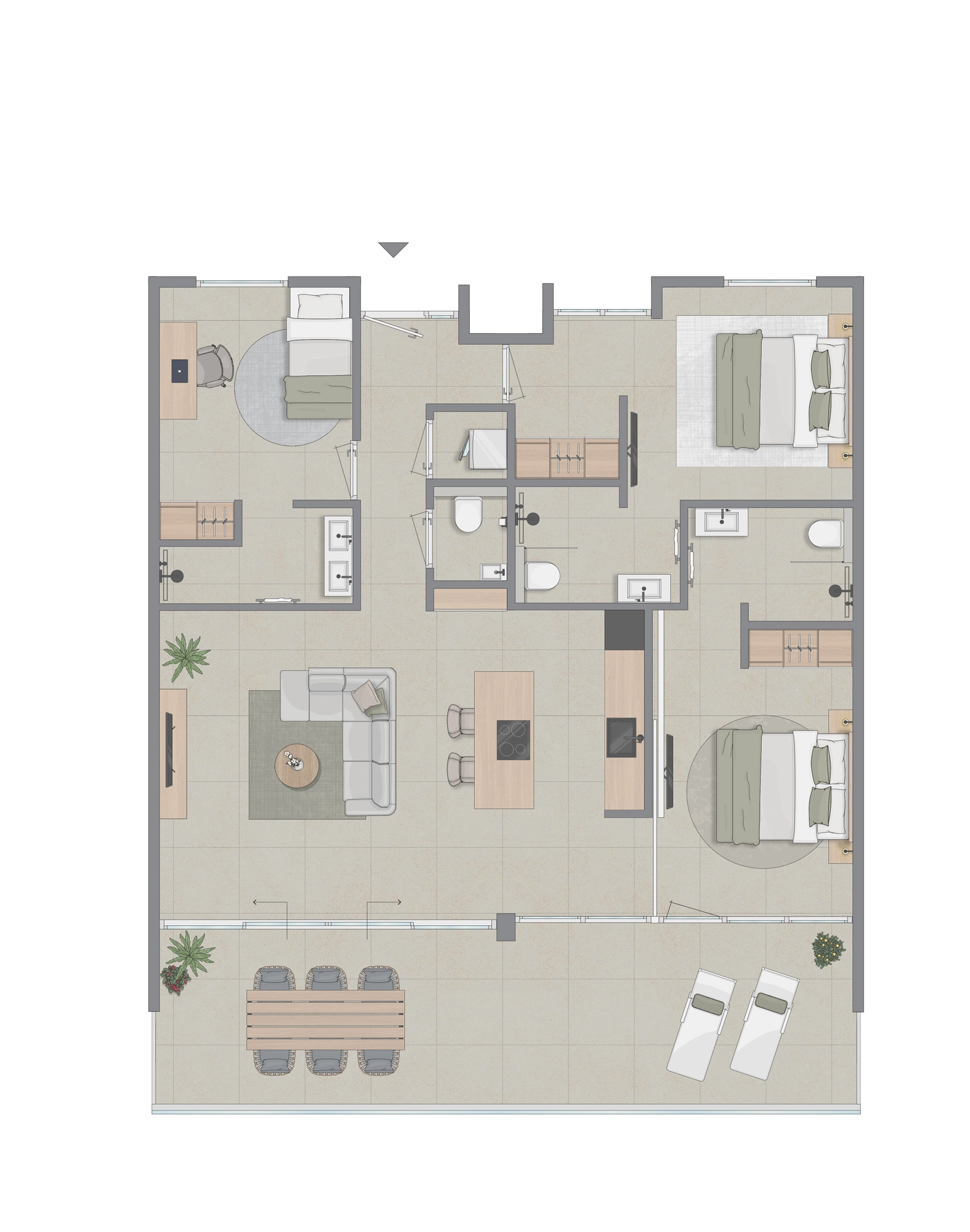 Apartment in Mambo Beach