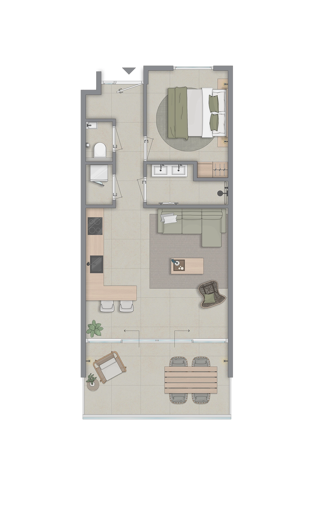 Apartment in Mambo Beach