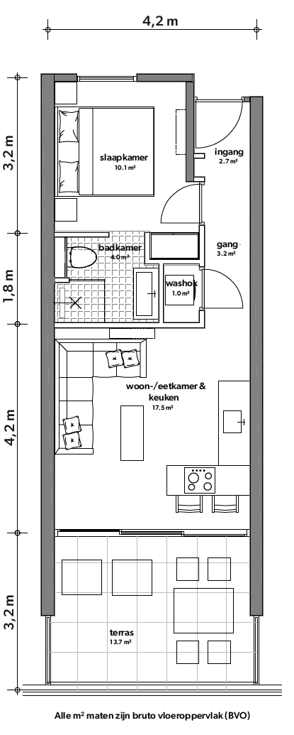 Apartment in Mambo Beach