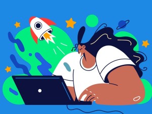 Tekening bij het artikel genaamd Hoe snel reageren jullie op vragen en verzoeken van klanten?