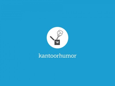 Een visual met daarin beschreven 'Kantoorhumor'