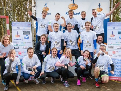 Team Websteen tijdens de Trappenbergloop