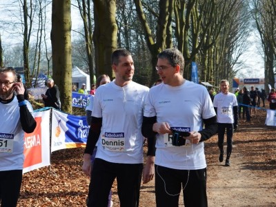 Roy en Dennis op de foto na het afronden van de trappenbergloop 2018