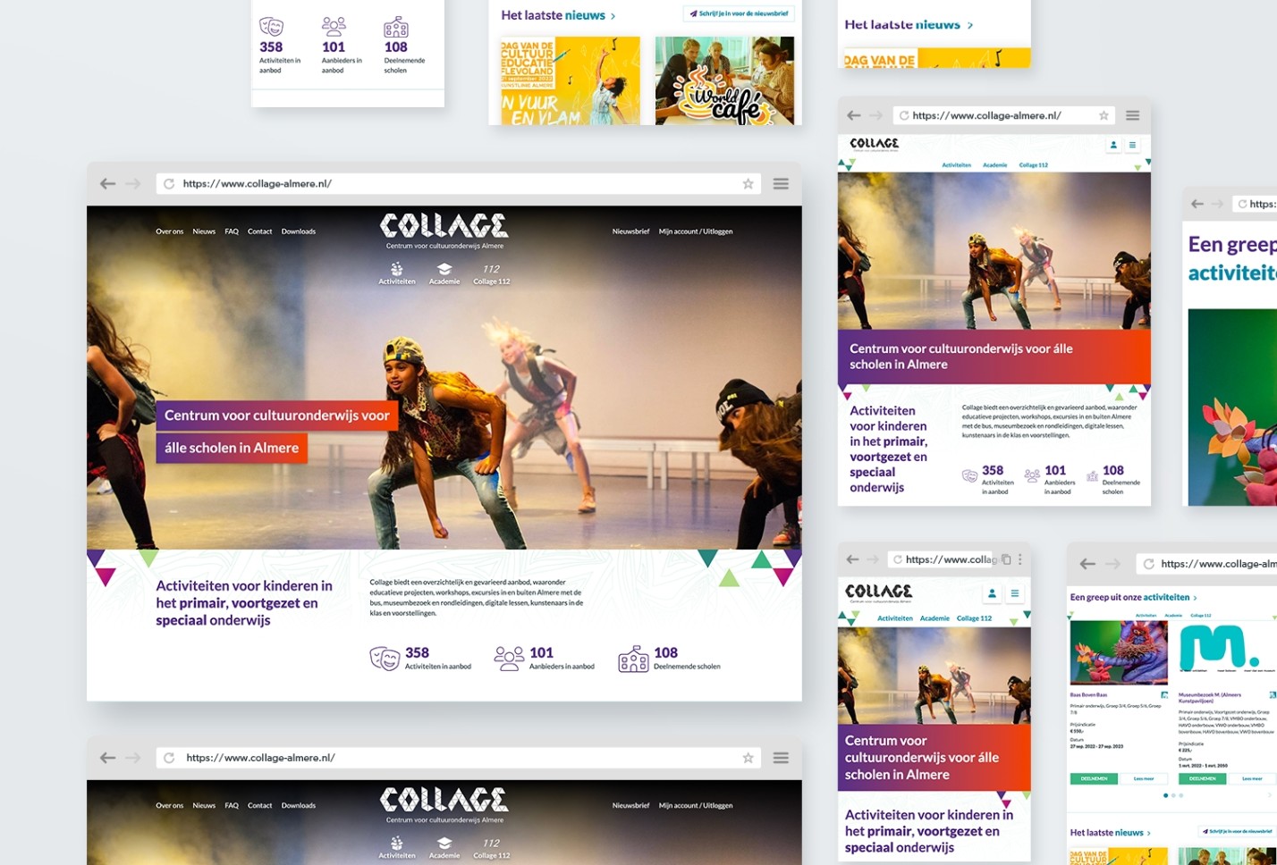 Design schetsen van de website