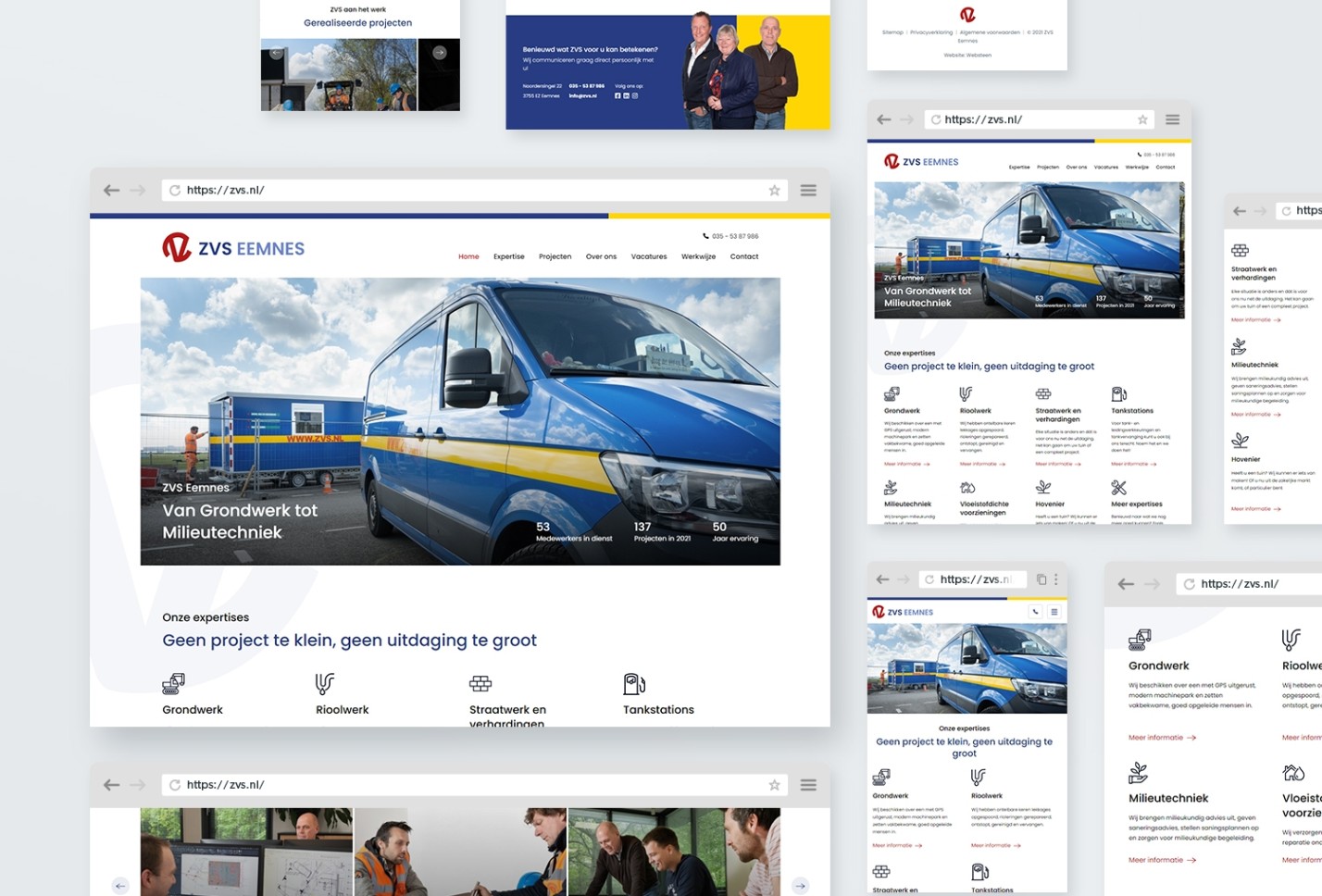 Schetsen van de website ZVS Eemnes