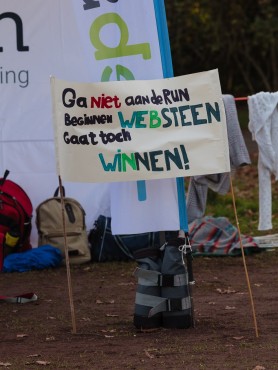 Websteen tijdens de deelname aan de Wolfskamerloop van 2022