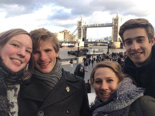 De medewerkers van Websteen tijdens hun trip naar Londen.