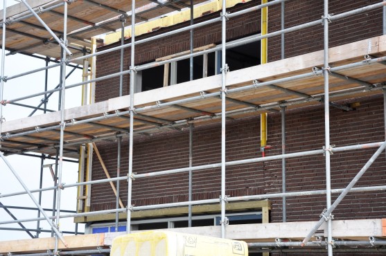 Bouwfoto van de nieuwbouw in Blaricummermeent.